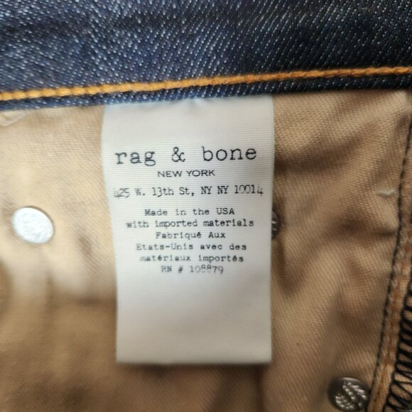 Rag & Bone Beverlys Dre Blue Jeans Womens Label Size 27 Denim Pants Normcore - Picture 14 of 16